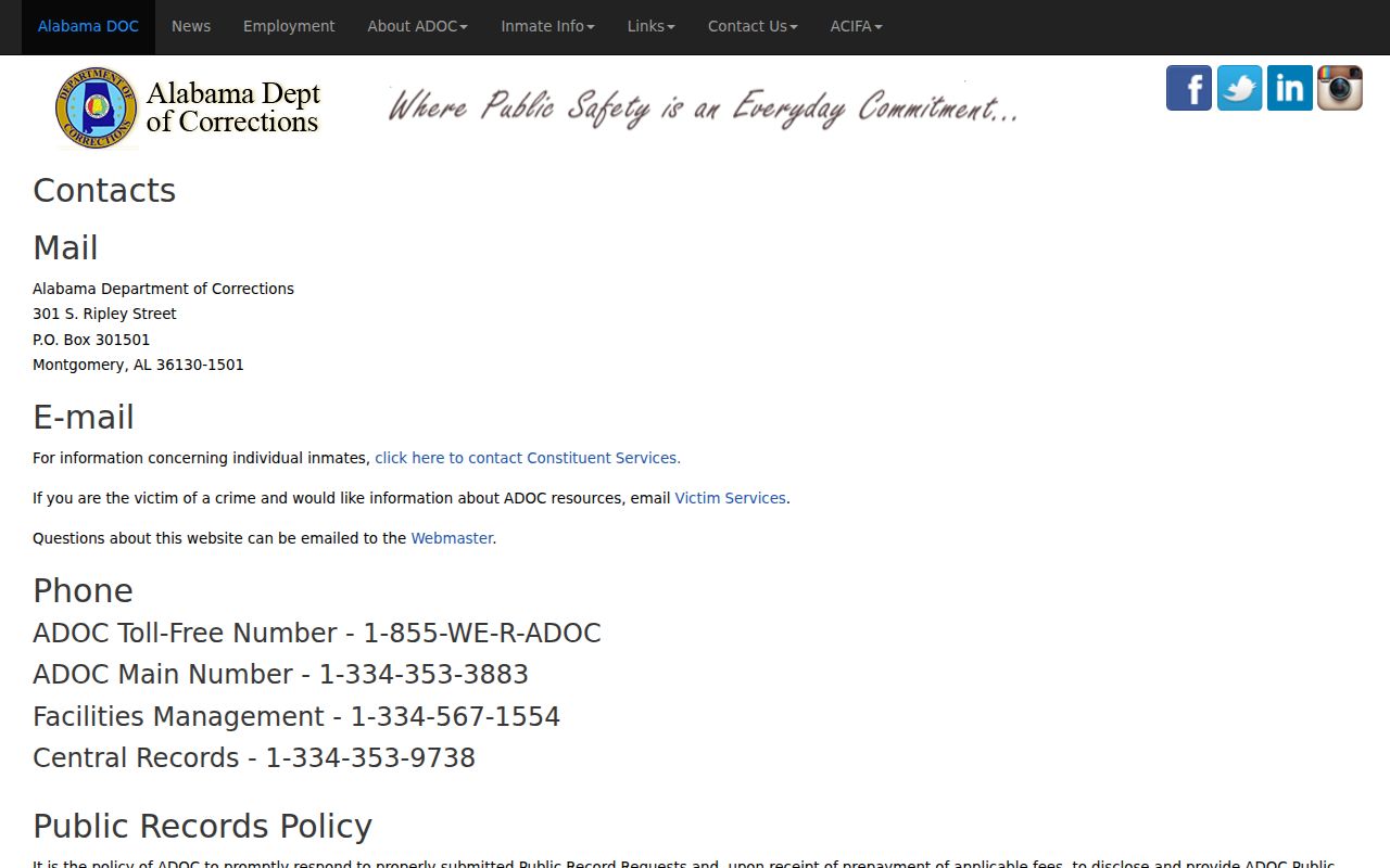 Shelby County arrest records compared with Alabama prison records
