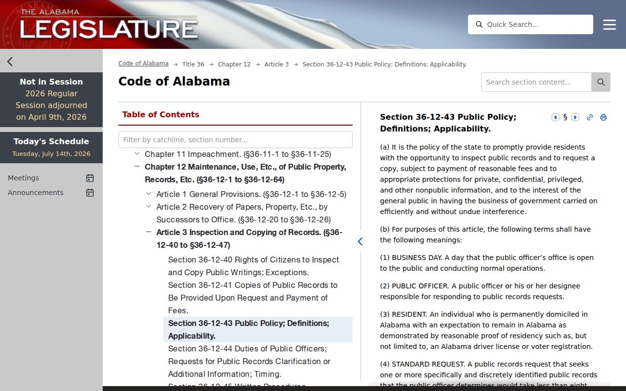Shelby County court records Alabama public record definitions