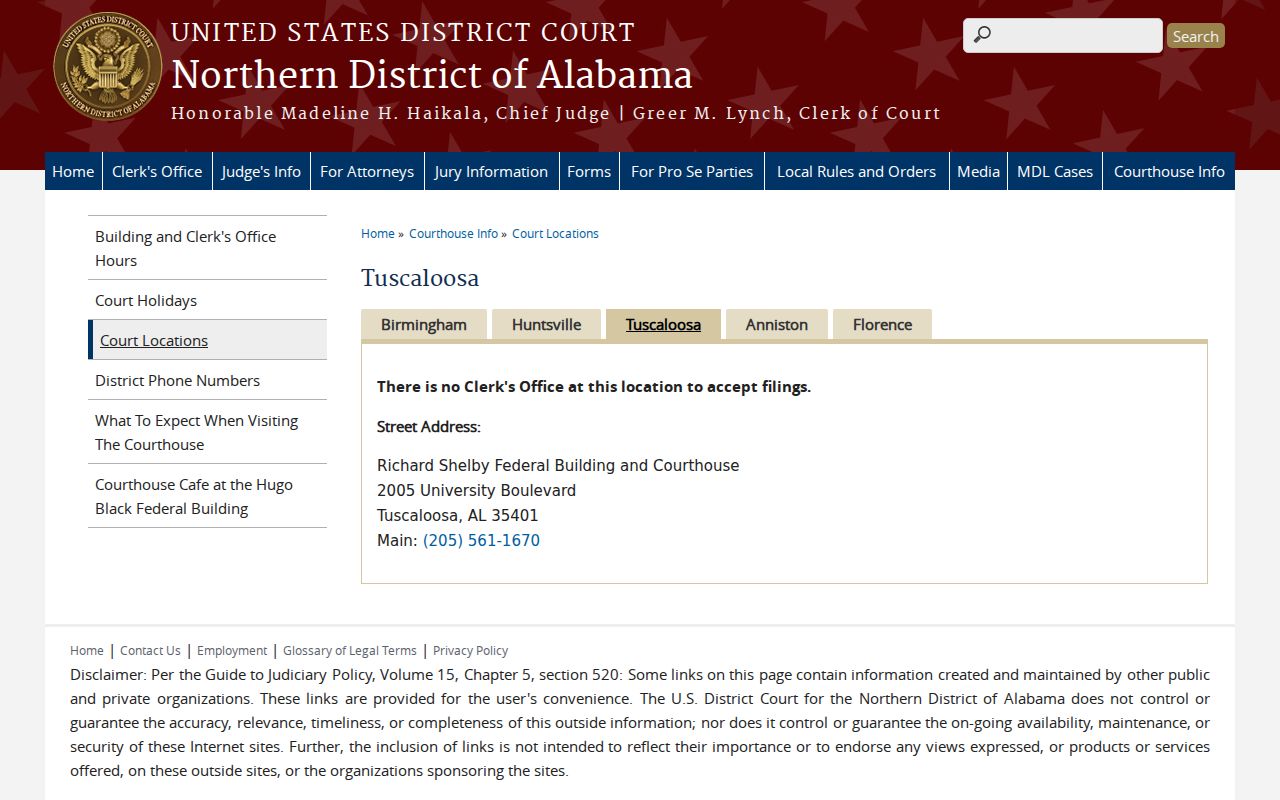 Shelby County criminal records distinguished from federal courthouse records