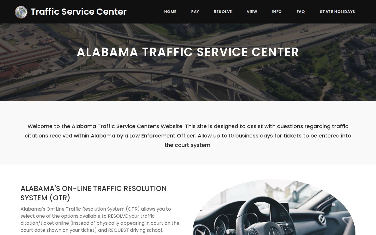 Shelby County traffic court records Traffic Service Center